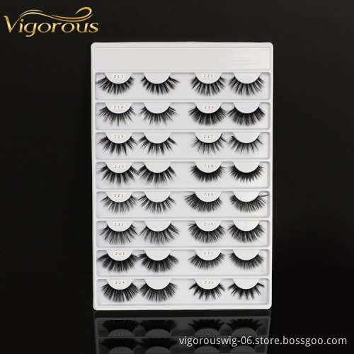 Vendors Private Label Natural 64 Styles False Lash Long Black Synthetic Extension Soft Fake Eyelashes